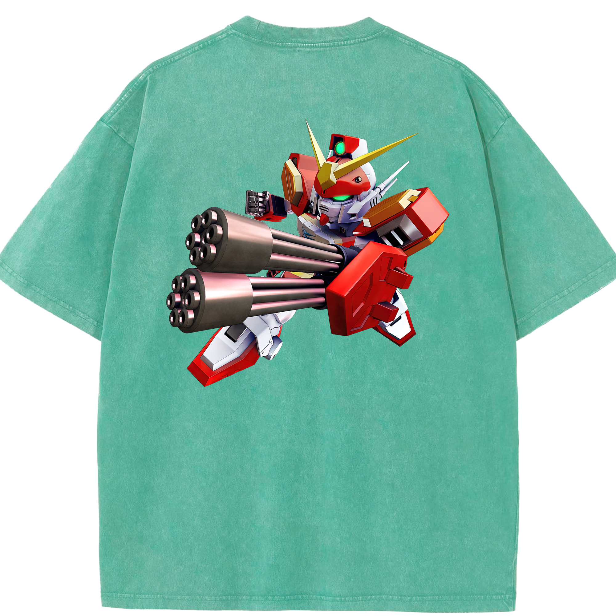 （画像用） 機動戦士ガンダム Mobile Suit Gundam 綿100% ヴィンテージ風 半袖Tシャツ（背面プリント）